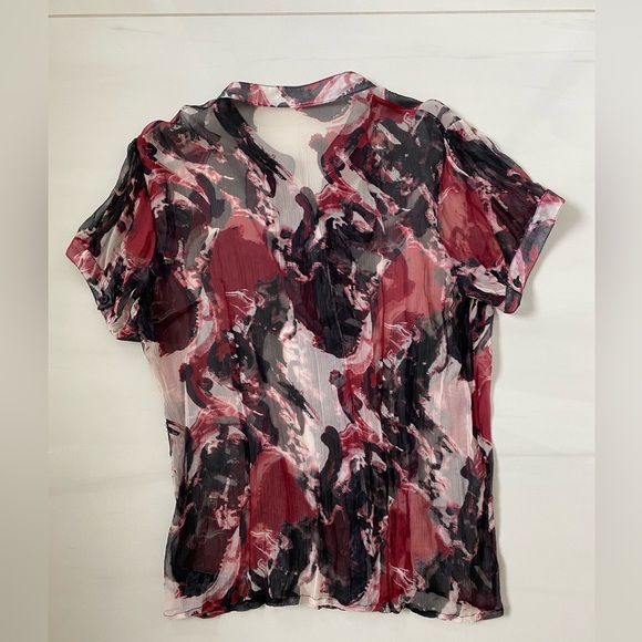 100% silk button up by ISPIRI - Picture 2 of 4